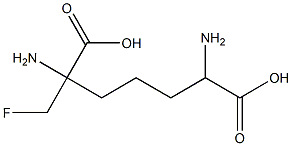 2,6-Diamino-2-fluoromethylpimelic acid Struktur