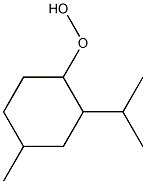 2-Isopropyl-4-methylcyclohexyl hydroperoxide Struktur