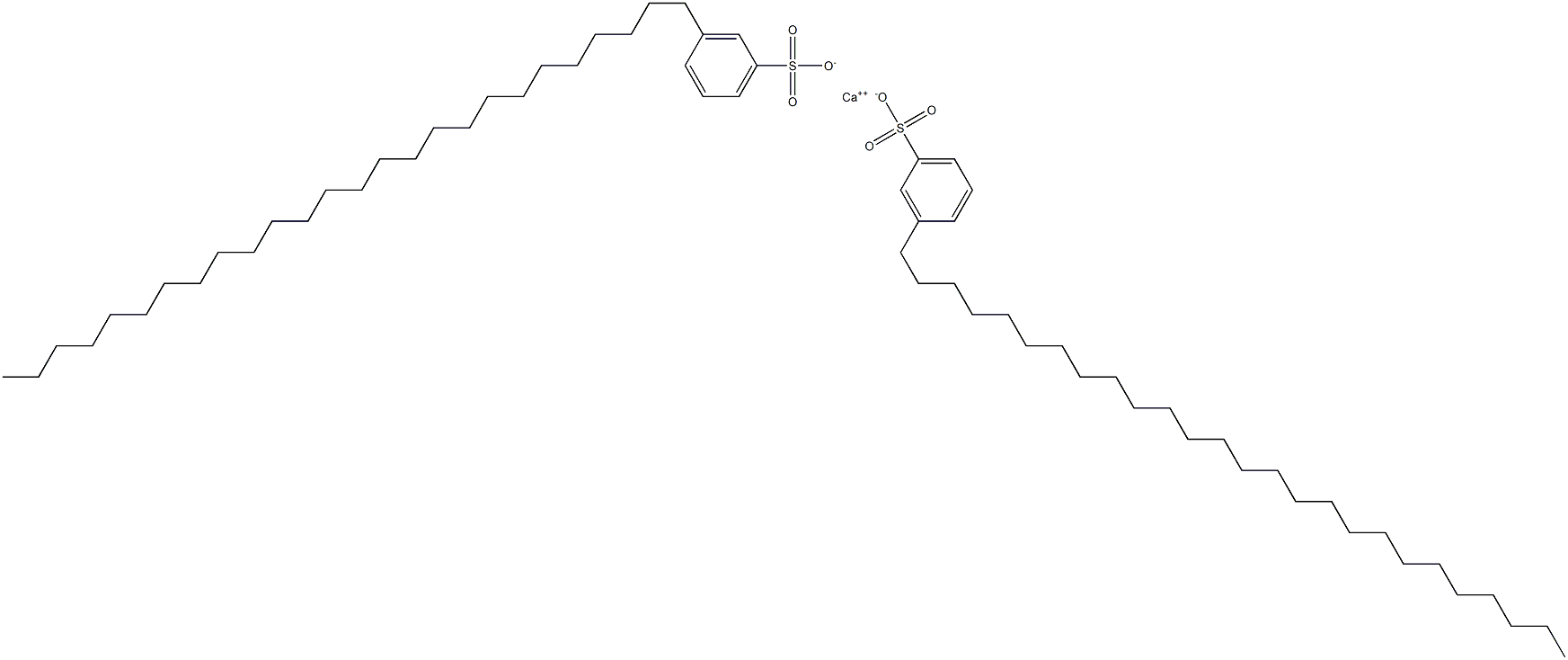 Bis(3-hexacosylbenzenesulfonic acid)calcium salt Struktur