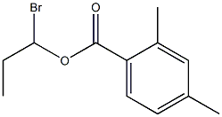 2,4-Dimethylbenzenecarboxylic acid 1-bromopropyl ester Struktur