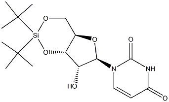 3'-O,5'-O-(Ditert-butylsilylene)uridine Struktur