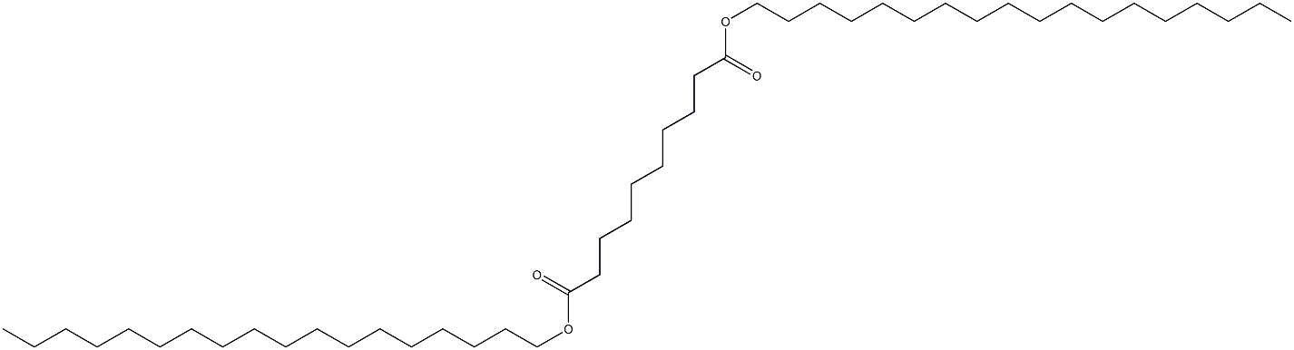 Sebacic acid dioctadecyl ester Struktur