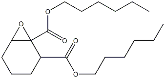 7-Oxabicyclo[4.1.0]heptane-1,2-dicarboxylic acid dihexyl ester Struktur