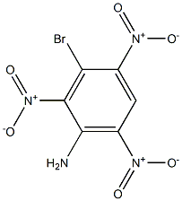 3-Bromo-2,4,6-trinitroaniline Struktur