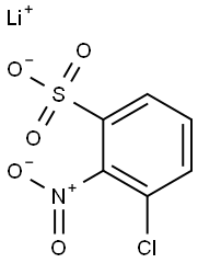 3-Chloro-2-nitrobenzenesulfonic acid lithium salt Struktur