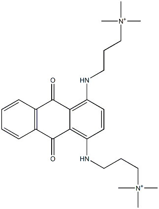 3,3'-[[(9,10-Dihydro-9,10-dioxoanthracene)-1,4-diyl]bisimino]bis(N,N,N-trimethyl-1-propanaminium) Struktur