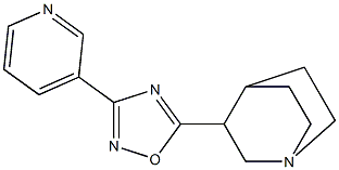 5-(1-Azabicyclo[2.2.2]octan-3-yl)-3-(3-pyridinyl)-1,2,4-oxadiazole Struktur