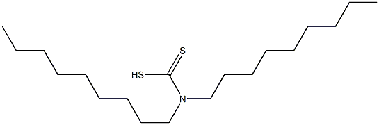 Dinonyldithiocarbamic acid Struktur