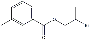 3-Methylbenzenecarboxylic acid 2-bromopropyl ester Struktur