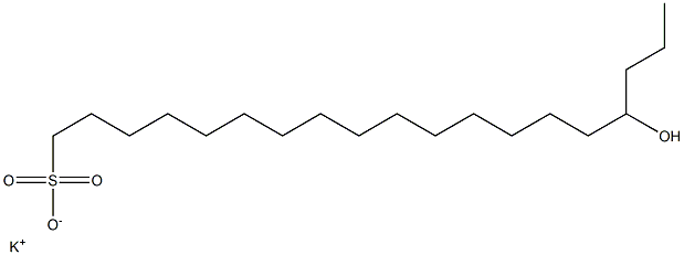 16-Hydroxynonadecane-1-sulfonic acid potassium salt Struktur