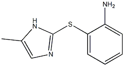 5-Methyl-2-[[2-[amino]phenyl]thio]-1H-imidazole Struktur