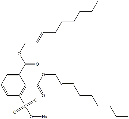 3-(Sodiosulfo)phthalic acid di(2-nonenyl) ester Struktur