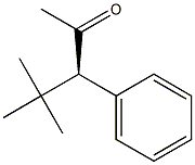 [R,(-)]-4,4-Dimethyl-3-phenyl-2-pentanone Struktur