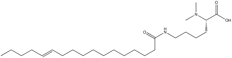 N6-(12-Heptadecenoyl)-N2,N2-dimethyllysine Struktur