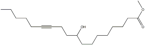 9-Hydroxy-12-octadecynoic acid methyl ester Struktur