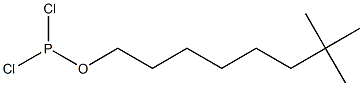 Dichlorophosphinous acid 7,7-dimethyloctyl ester Struktur