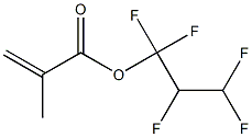 Methacrylic acid (1,1,2,3,3-pentafluoropropyl) ester Struktur