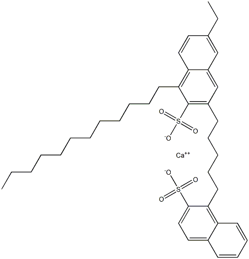 Bis(1-dodecyl-2-naphthalenesulfonic acid)calcium salt Struktur