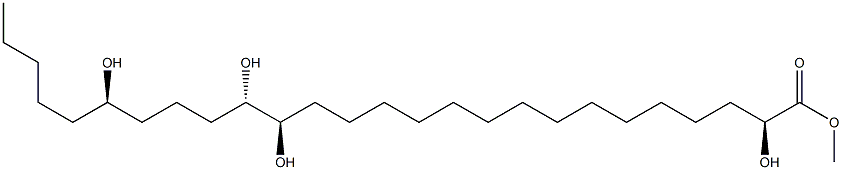 (2S,16R,17S,21R)-2,16,17,21-Tetrahydroxyhexacosanoic acid methyl ester Struktur