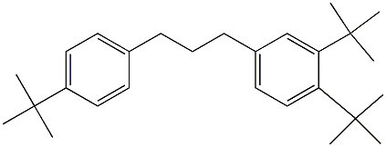 1-(3,4-Di-tert-butylphenyl)-3-(4-tert-butylphenyl)propane Struktur