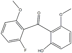 2-Hydroxy-2'-fluoro-6,6'-dimethoxybenzophenone Struktur