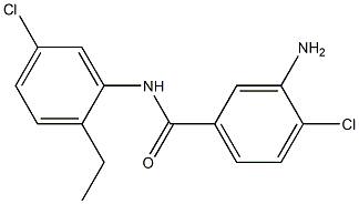 3-Amino-4,5'-dichloro-2'-ethylbenzanilide Struktur