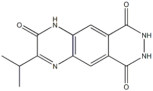 3-Isopropylpyridazino[4,5-g]quinoxaline-2,6,9(1H,7H,8H)-trione Struktur