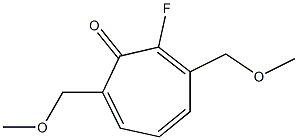 2-Fluoro-3,7-bis(methoxymethyl)cyclohepta-2,4,6-trien-1-one Struktur