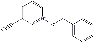 3-Cyano-1-(benzyloxy)pyridin-1-ium Struktur