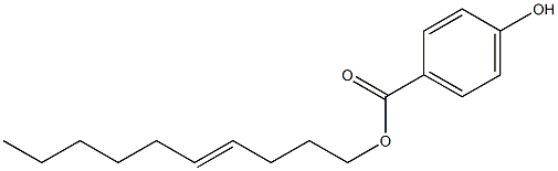 4-Hydroxybenzoic acid 4-decenyl ester Struktur