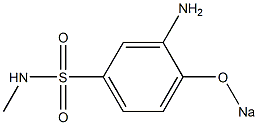 3-Amino-N-methyl-4-sodiooxybenzenesulfonamide Struktur