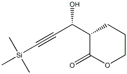 (3S)-3-[(R)-1-Hydroxy-3-trimethylsilyl-2-propyn-1-yl]tetrahydro-2H-pyran-2-one Struktur