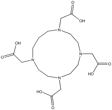 1,4,7,10-Tetraazacyclotridecane-1,4,7,10-tetrakisacetic acid Struktur