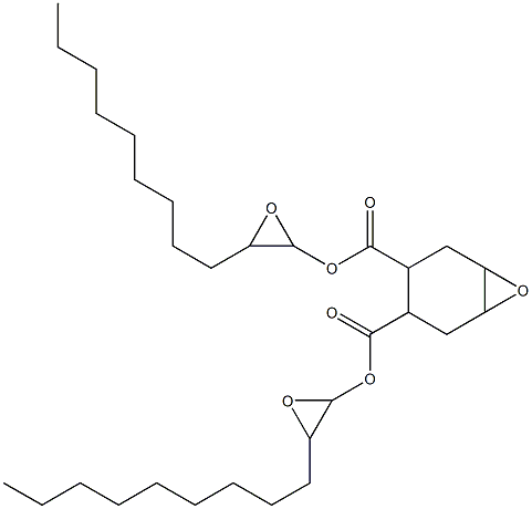 7-Oxabicyclo[4.1.0]heptane-3,4-dicarboxylic acid bis(1,2-epoxyundecan-1-yl) ester Struktur