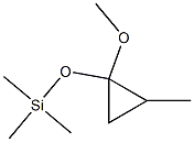 1-Methyloxy-1-(trimethylsilyloxy)-2-methylcyclopropane Struktur