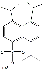 4,5,8-Triisopropyl-1-naphthalenesulfonic acid sodium salt Struktur