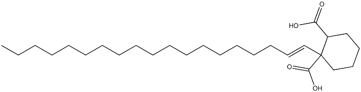 Cyclohexane-1,2-dicarboxylic acid hydrogen 1-(1-nonadecenyl) ester Struktur