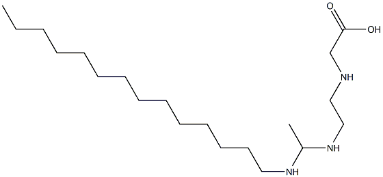 N-[2-[1-(Tetradecylamino)ethylamino]ethyl]glycine Struktur