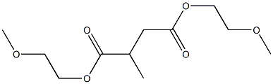 Methylsuccinic acid bis(2-methoxyethyl) ester Struktur