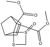 2,2-Bis(methoxycarbonyl)spiro[bicyclo[2.2.1]hept-5-ene-3,2'-[1,3]dithietane]1'-oxide Struktur