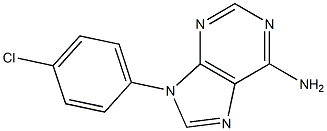 6-Amino-9-(4-chlorophenyl)-9H-purine Struktur