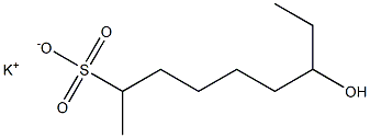 7-Hydroxynonane-2-sulfonic acid potassium salt Struktur