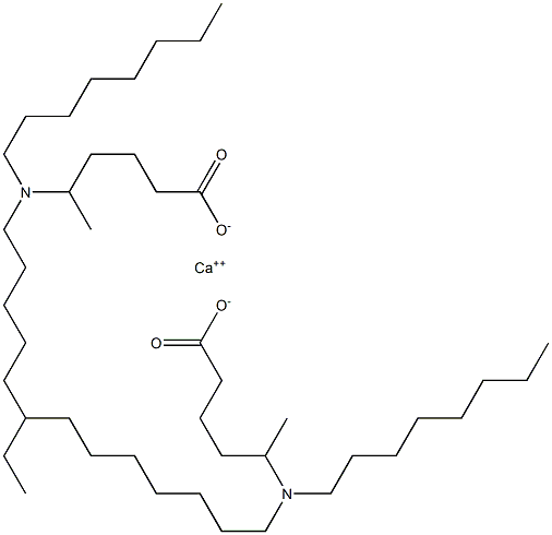 Bis[5-(dioctylamino)hexanoic acid]calcium salt Struktur