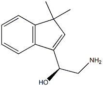 (S)-2-Amino-1-(1,1-dimethyl-1H-inden-3-yl)ethanol Struktur