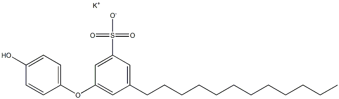 4'-Hydroxy-5-dodecyl[oxybisbenzene]-3-sulfonic acid potassium salt Struktur