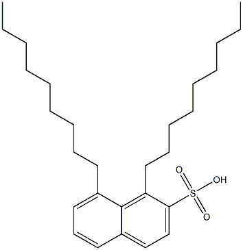 1,8-Dinonyl-2-naphthalenesulfonic acid Struktur