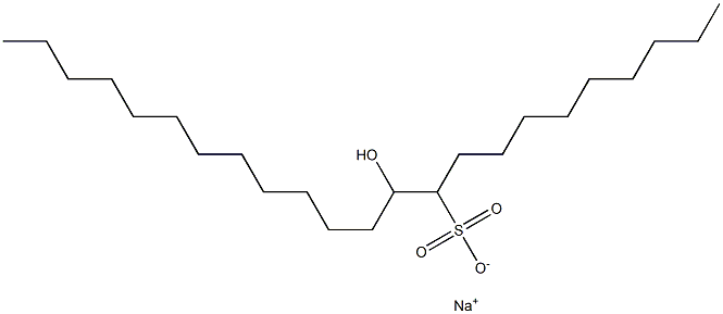 11-Hydroxytricosane-10-sulfonic acid sodium salt Struktur