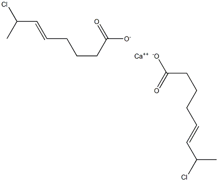 Bis(7-chloro-5-octenoic acid)calcium salt Struktur