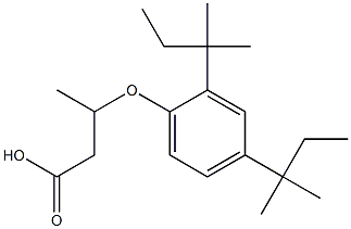 3-(2,4-Di-tert-pentylphenoxy)butanoic acid Struktur