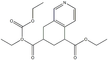 5,6,7,8-Tetrahydroisoquinoline-5,7,7-tricarboxylic acid triethyl ester Struktur